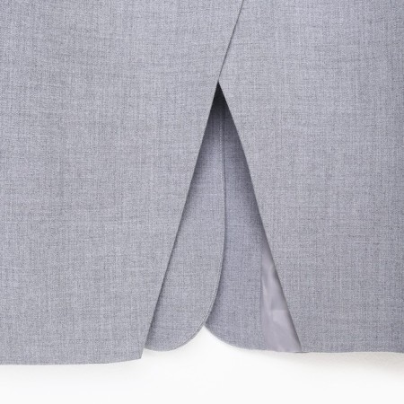 Women's jacket with a cut on the back of MIST size XS-S, color gray color-11