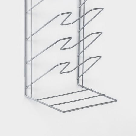 Vertical lid stand, 5 tiers 15 × 16 × 36 cm, color chromium-3
