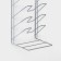 Vertical lid stand, 5 tiers 15 × 16 × 36 cm, color chromium