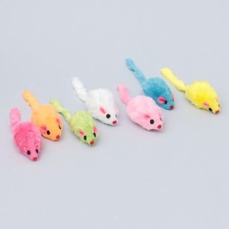 A toy for cats "Small Mouse" 6 cm, with cat's mint inside-7