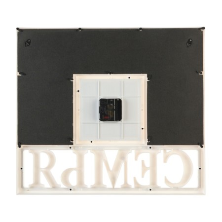 Wall watches with photo frames "Family", silent, 41 x 46 cm, white, aa-2