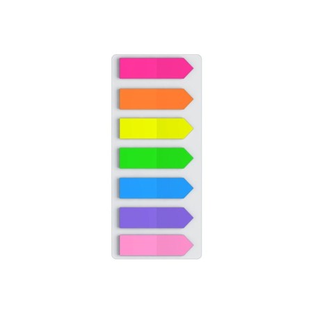 Plastic bookmarks 12 x 44 mm Erichkrause "arrows", 7 colors of 25 sheets, with adhesive edge-1