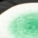 Ceramic plate "Swallows", Ø 21.8 cm, green color