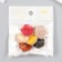 Buttons plastic for creativity "wavy form" mix 2.4x2.4x1 cm
