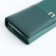 Women's wallet on magnets, green color