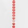 Stickers in the roll "Love You", 500 pcs, 3.8 x 3.8 cm