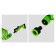 The spiral watering spiral, 15 m, fast -fast, with a watering gun and a fitting, green, Greengo