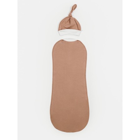 Lightning diaper with a hat with a hat Nature Essence, size 68-74, beige color-8