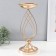 Summary Metal for 1 candle d = 15 cm "graph" gold 15x15x39.5 cm