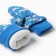 Winter children's mittens minku, blue color, 15cm