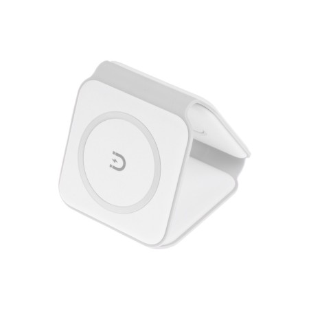 Wireless charger 3 in 1 A07, 15 W, support magsafe, folding, white-1