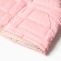 Warm vest for girls, pink color, height 140-146 cm