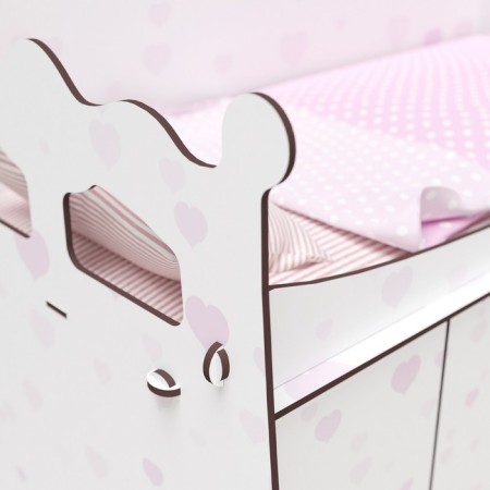 The multifunctional complex Diamond Princess, hearts, with bedding-4