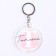 Acrylic key a keychain "Tatyana", Diam. 6 cm