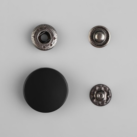 Installation button, alpha (S-shaped), d = 20 mm, black matte color-2
