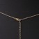 Party "waist" flowers, colored in gold, 68 cm + 25 cm extension cord