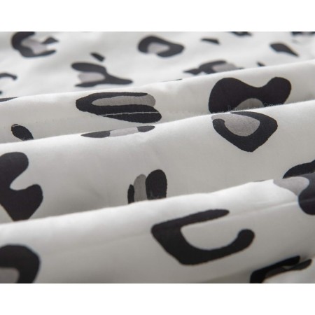 The blanket "Tabio", size 160x220 cm, black and white color-5