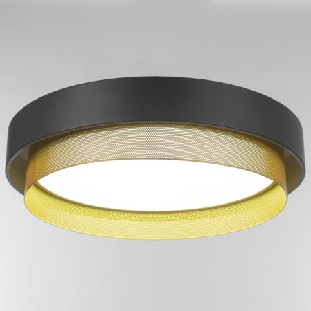 Luer with PDU "REGO" LED 120W 3000-6000K Black-gold 50x50x10 cm Bayerlux