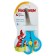 Scissors 13 cm, plastic handles, rounded ends, latister, blister, hull mix