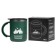 Thermal circle, 450 ml, campaign "Travel starts..", retains heat 2 hours, green