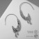 Earrings Metal "Trend" melting, color silver