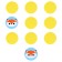 Memo-game: EVA stickers for the bathtub "Forest animals", crush me