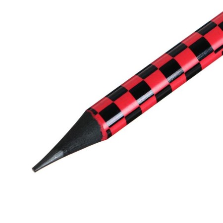 Chernographic pencil with an eraser "Chess", hardness of HB, in a tube, clouds mix (barcode on a piece)-2