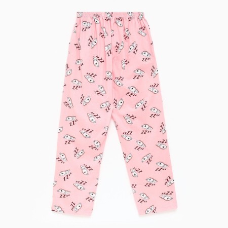 Female home set (T -shirt/pants) "Koala", green/pink color, size 62-7