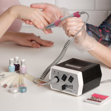 Changeable handle for manicure apparatus Luazon LMH-05, metal-1