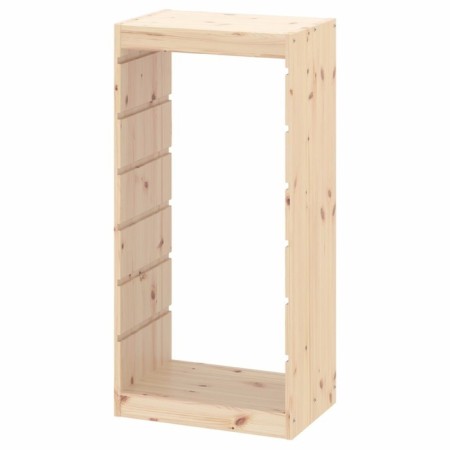 Trofast-1 rack, with containers, vertical, pine array-12