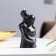Figure candle "Lovers", 12 cm, black