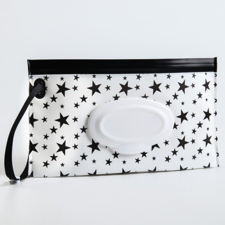 Napotus container with loop "Stars on White", Mix color-12