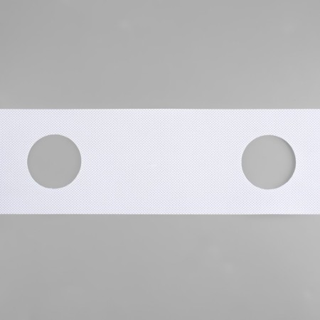 Curtain tape with holes for eyelets, d = 5 cm, 10 cm, 50 ± 1 m, white color-1