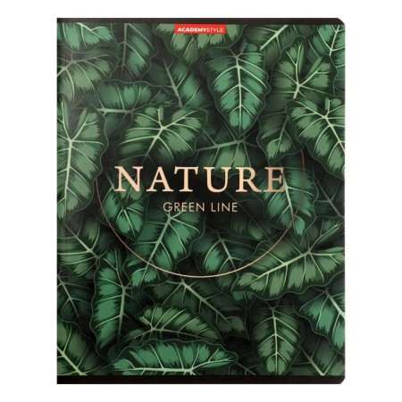 A notebook of 96 sheets in the “Leaves” line, the cover shaking cardboard, VD-LK, MIX-2