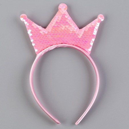 Carnival set "Stylish Princess": A rim, a pink dress with a crown, height 110 cm-8