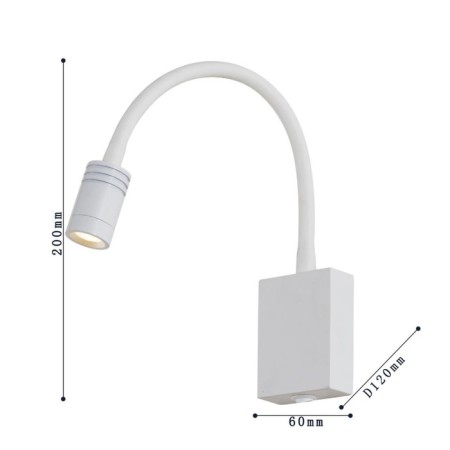 Wall lamp Murum 60 mm, 120 mm, LED 3W-2