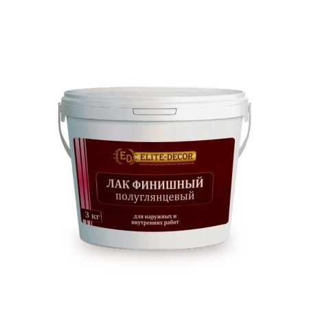 Finnish varnish, half -glossy, 3 kg