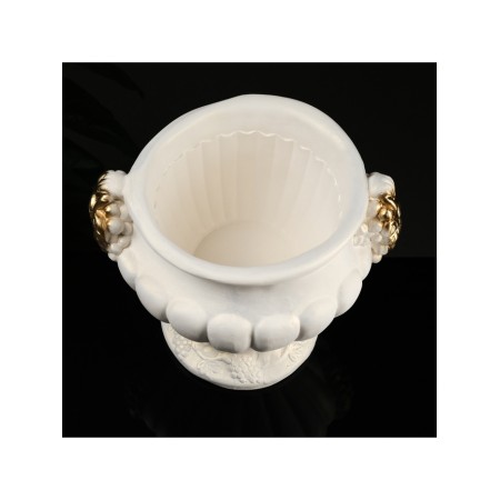 Vazon "Cup of Vine Vine" white gold 3.5l / 32x29x29cm-2