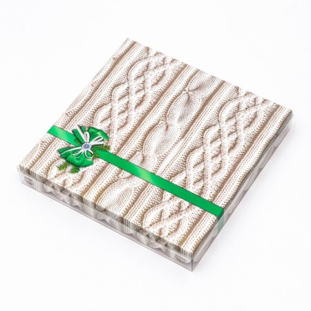 Box for cookies "Knock", 21 x 21 x 3 cm-5