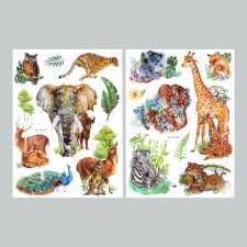 Multilayer plastic sticker 