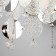Wall lamp with Bolla decor, 60W, E14, 22,1x18.3x27.3 cm
