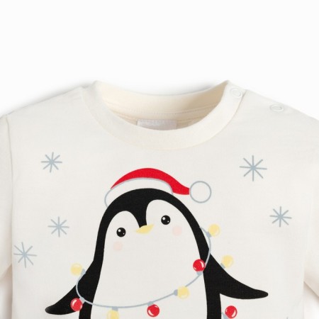 Set: jumper and pants crumb I am "New Year's animals", height 80-86 cm, red/white color-5