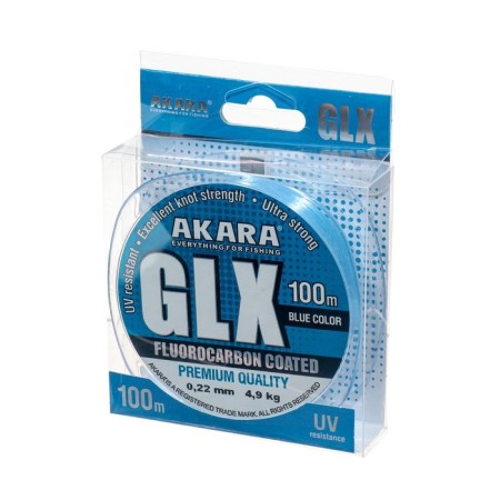 Akara GLX Premium Blue fishing line, diameter 0.22 mm, test 4.9 kg, 100 m, blue-1