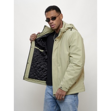 Male spring jacket, size 52, light green color-15