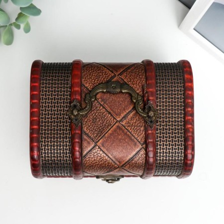 Casket chest "Cage and mesh" set 2 pcs 7.5x11.5x7 cm 10.5x15x11 cm-3