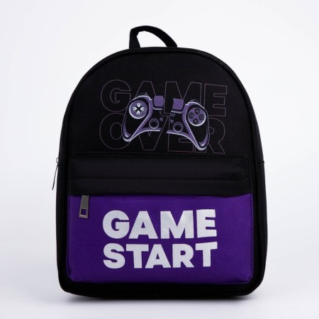 Bulk -textile backpack with pocket "Joystick", a reflector. Elements, 27x23 x 10 cm-1