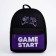 Bulk -textile backpack with pocket "Joystick", a reflector. Elements, 27x23 x 10 cm