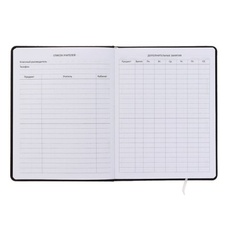 Universal Generation 1-11 Diary, solid cover, artificial leather, silkography, liesa, block 80 g/m2-3