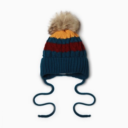 Children's hat, green color, size 38-40