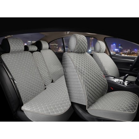 Carfashion Linen Cube Plus settings, set for the entire interior, textiles, light gray